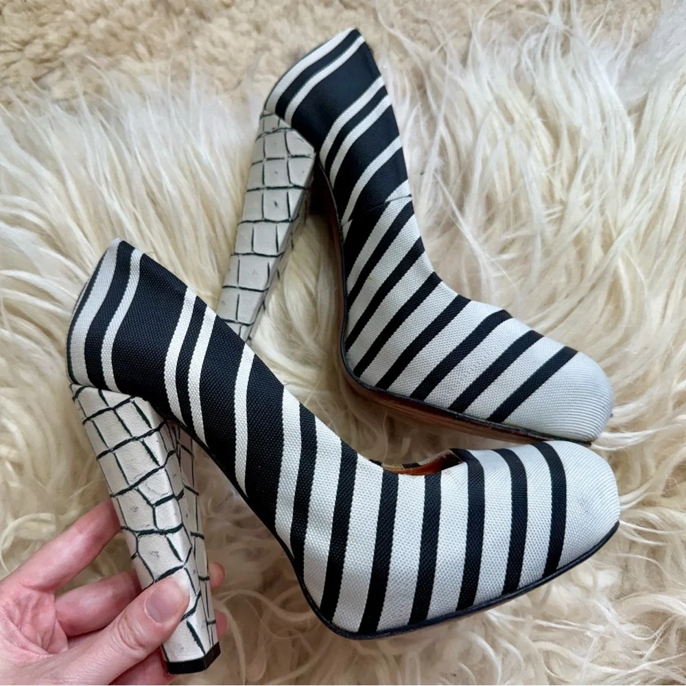 Carven Canvas High Heels - Picture 9 of 9